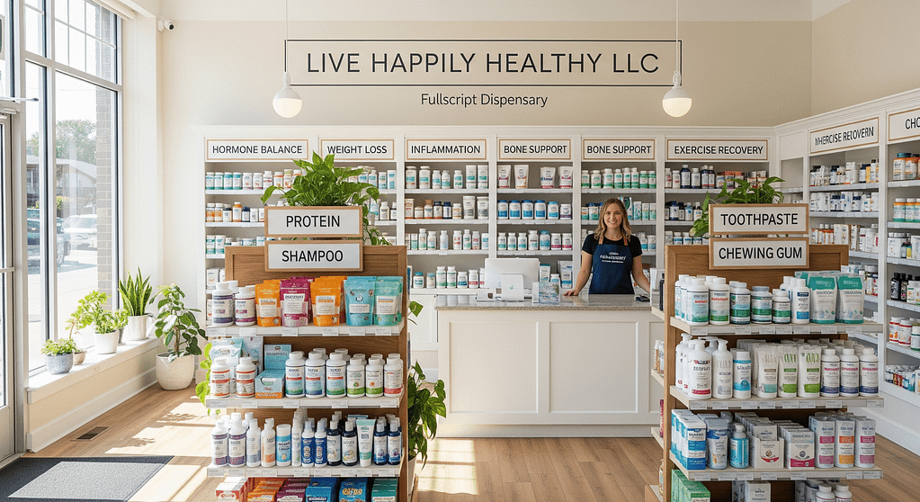 Live Happily Healthy Fullscript online dispensary practitioner-grade supplements shipped to your door